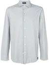 Drumohr Cutaway Collar Shirt In Grey