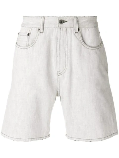 Natural Selection Straight-leg Shorts In Blue