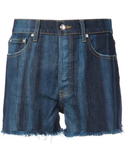 Derek Lam 10 Crosby Drew High-rise Classic Denim Short Pinto - Blue