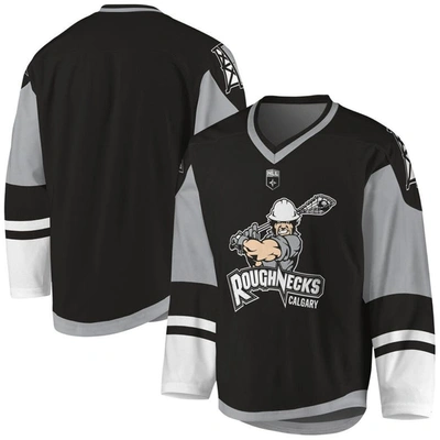 Adpro Sports Kids' Youth Black/gray Calgary Roughnecks Sublimated Replica Jersey
