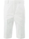 Neil Barrett High Waisted Shorts In White
