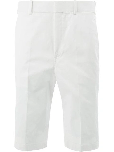 Neil Barrett High Waisted Shorts In White