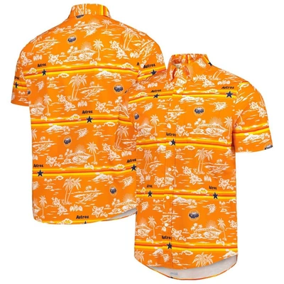 Reyn Spooner Orange Houston Astros Kekai Button-down Shirt