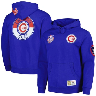 Mitchell & Ness Royal Chicago Cubs City Collection Pullover Hoodie