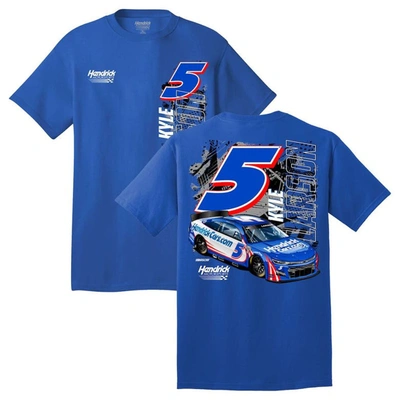 Hendrick Motorsports Team Collection Royal Kyle Larson Two-spot Car T-shirt