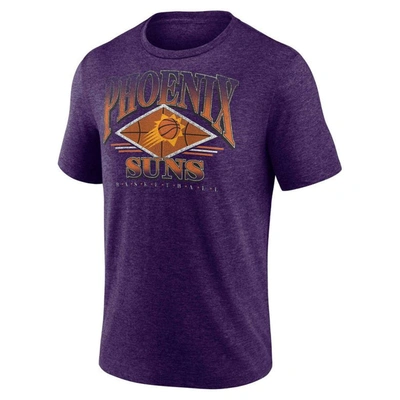 Fanatics Branded Heather Purple Phoenix Suns True Classics Power Phase Tri-blend T-shirt
