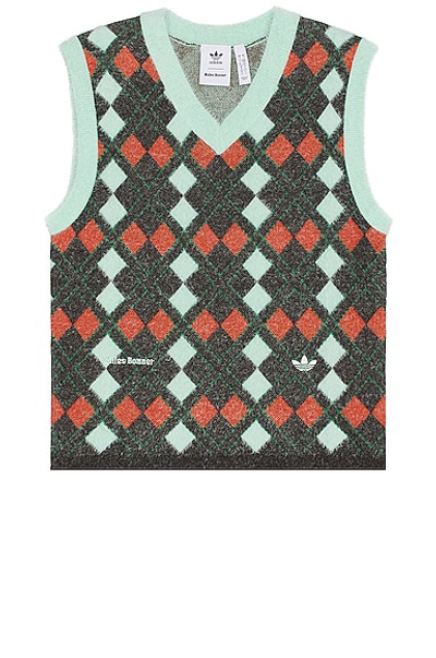 Adidas Originals Adidas By Wales Bonner Pattern Knitted Waistcoat In Multicolor