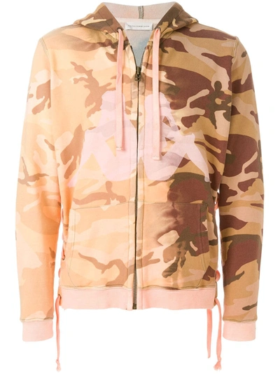 Faith Connexion Kappa Camouflage Hoodie In Yellow