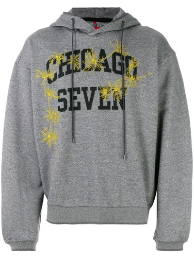 Oamc Chicago Seven Hoodie In Grey