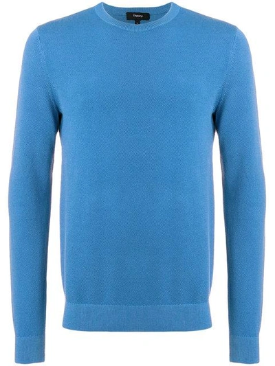 Theory Pique Jumper - Blue