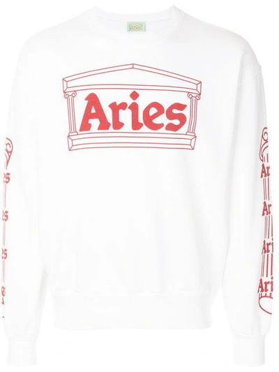 Aries Logo Print Sweatshirt