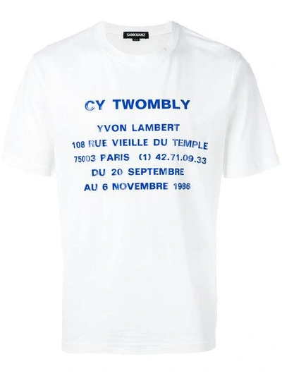 Sankuanz Cy Twombly Tee - White