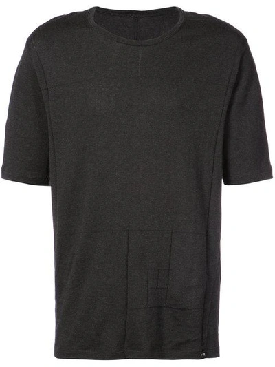 Taichi Murakami Basic Paneled T-shirt In Black