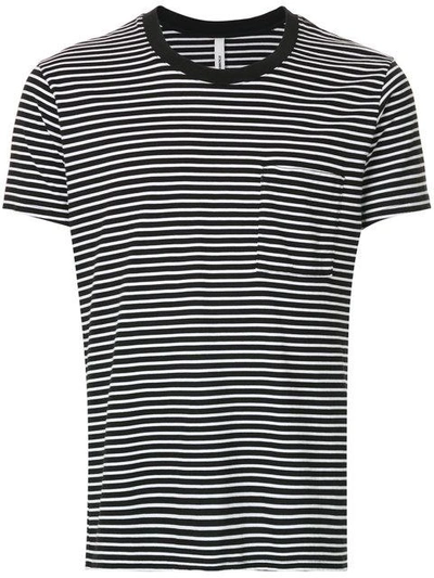 Attachment Striped Fitted T-shirt