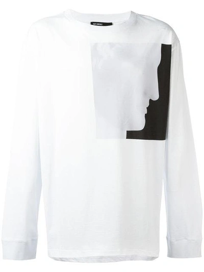 Raf Simons X Dressing Gownrt Mapplethorpe Profile Print T-shirt - White