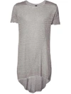 Army Of Me Longline T-shirt In Grey