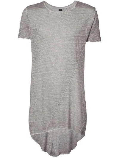 Army Of Me Longline T-shirt In Grey
