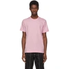 Comme Des Garçons Shirt Pink Jersey Logo T-shirt