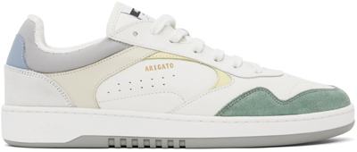 Axel Arigato Arlo Panelled Low-top Trainers In White/green