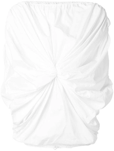 Aalto Gathered Front Blouse In White