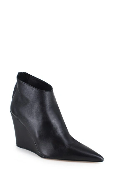 Zigi Elina Pointed Toe Bootie In Blk Leathe