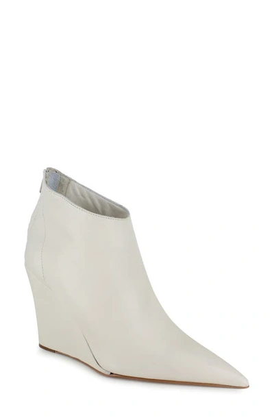 Zigi Elina Pointed Toe Bootie In Bone Leath