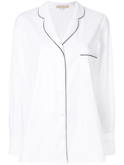 Mantù Contrast Trim Shirt In White