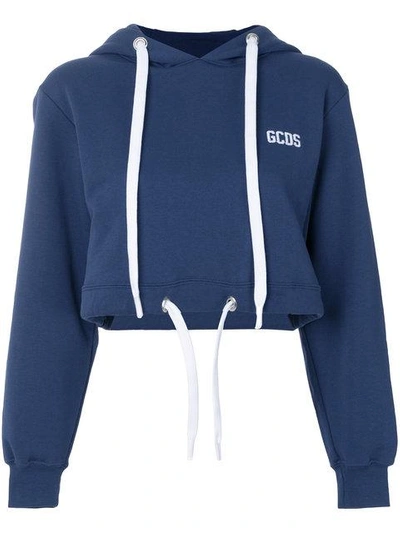 Gcds Logo Print Cropped Sweatshirt