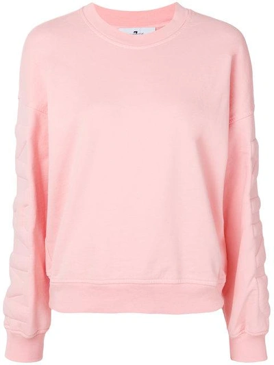 7 For All Mankind Logo Sweatshirt In Pink