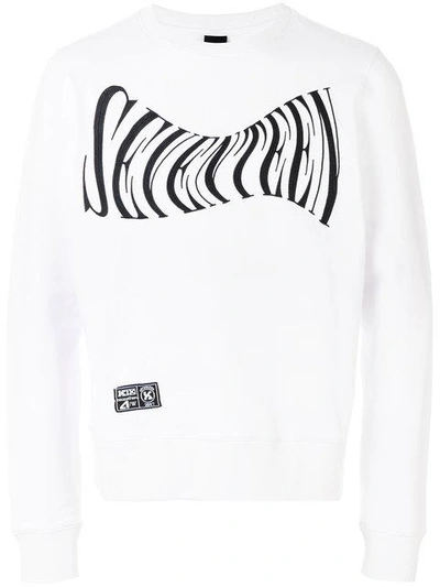 Ktz Seventeen Embroidered Sweatshirt In White