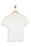 Nsr Slinky Sateen T-shirt In White