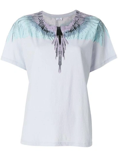 Marcelo Burlon County Of Milan Blue Wings T-shirt