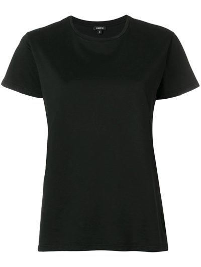Aspesi T-shirt In Cotton Jersey In Black