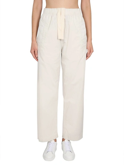 Margaret Howell Pants With Maxi Drawstring In Beige