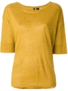 Woolrich Short-sleeve Fitted Top - Yellow & Orange
