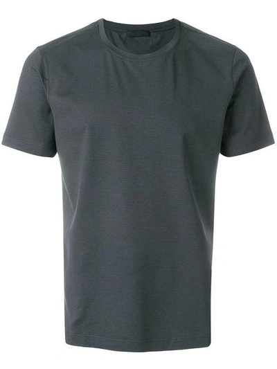 Prada Classic Fitted T-shirt In Grey