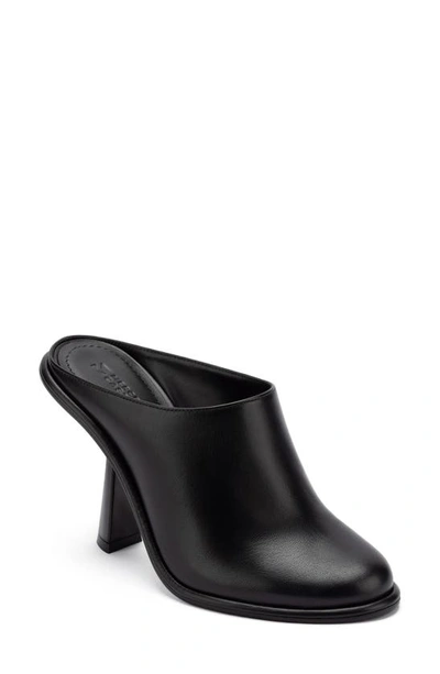 Mercedes Castillo Kara Silk Nappa Leather Mule In Black