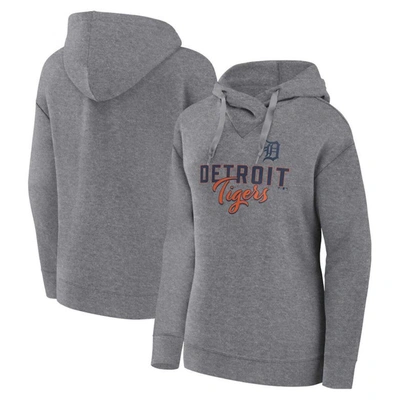 Profile Heather Gray Detroit Tigers Plus Size Pullover Hoodie
