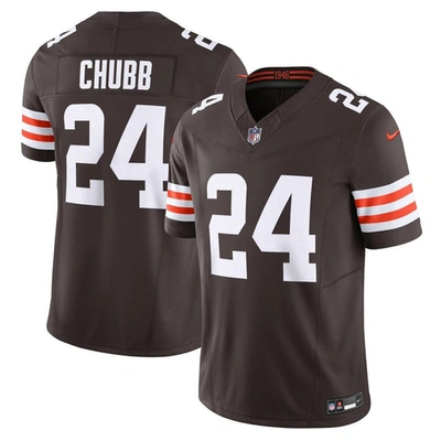 Nike Nick Chubb Brown Cleveland Browns Vapor F.u.s.e. Limited  Jersey In Brown