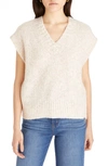 Madewell Sweater Vest In Heather Sand
