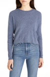 Madewell Donegal Lansdale Crop Pullover Sweater In Donegal Ocean Drive