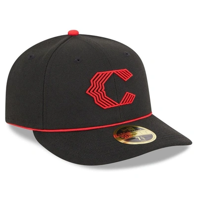 New Era Black Cincinnati Reds 2023 City Connect Low Profile 59fifty Fitted Hat