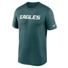 Nike Green Philadelphia Eagles Legend Wordmark Performance T-shirt