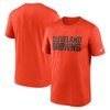 Nike Orange Cleveland Browns Legend Wordmark Performance T-shirt