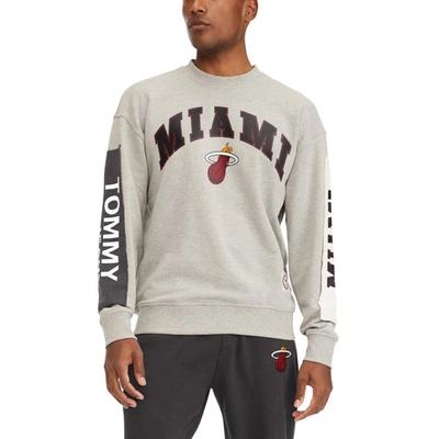 Tommy Jeans Gray Miami Heat James Patch Pullover Sweatshirt