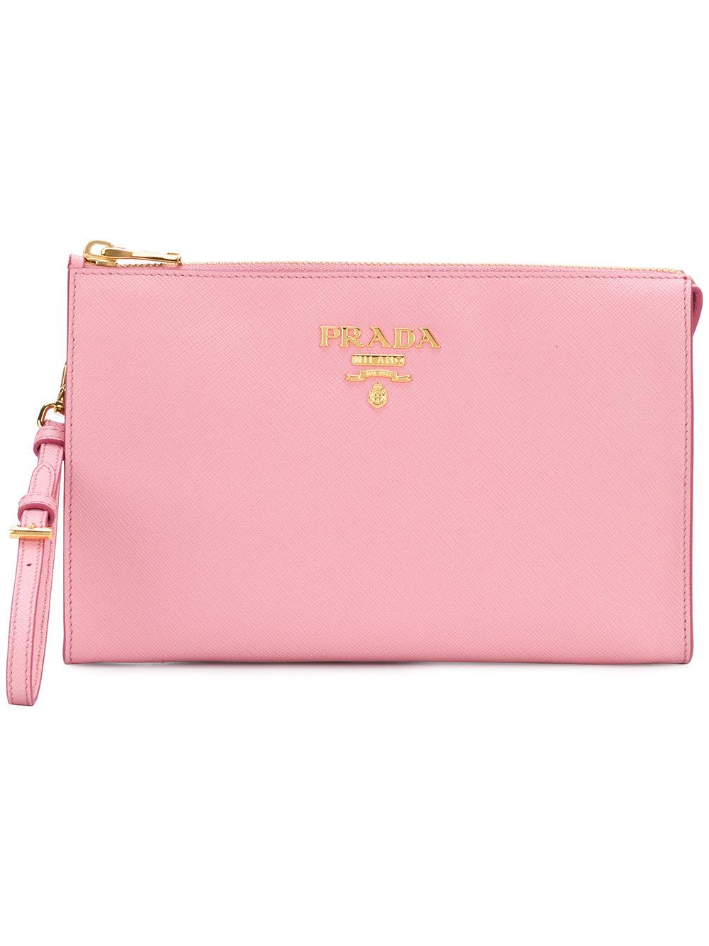 prada pink clutch