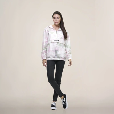 Members Only Women's Translucent Pullover Jacket With Hood In Multi