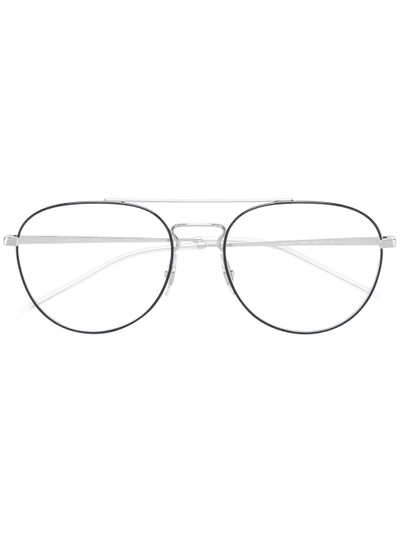 Ray Ban Aviator Shaped Glasses In White