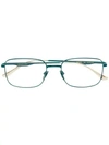Gucci Square Frame Glasses In Green