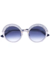 Jimmy Choo Gotha Sunglasses In Metallic